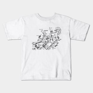 Cycling Tourism Cyclocross Kids T-Shirt